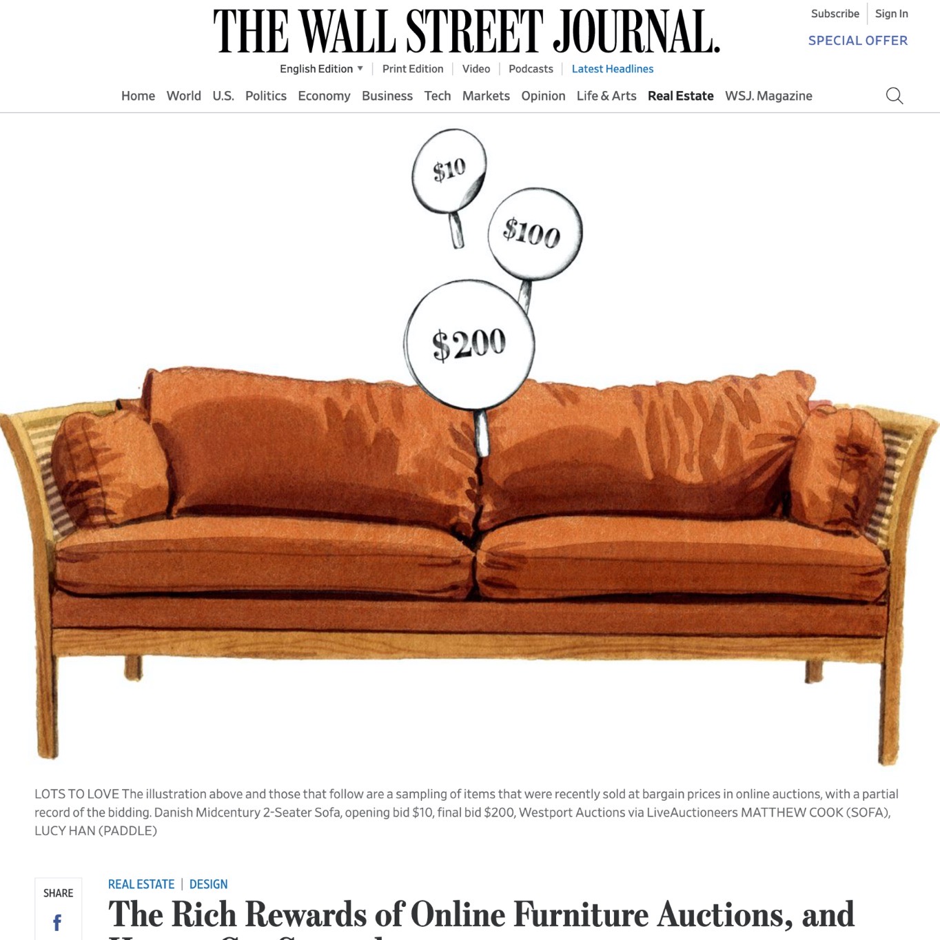 Wall Street Journal on bidsquare